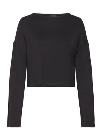Long Flare Sleeve Top Tops T-shirts & Tops Long-sleeved Black Gina Tricot