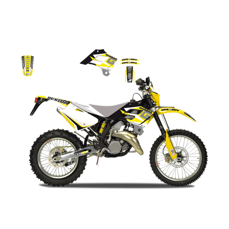 Stickerset Blackbird Dream 3 Geel/Rood/Blauw - Gas Gas EC 250 2002-2006