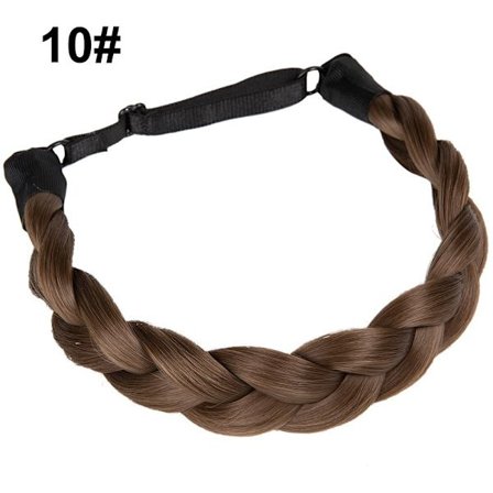 Syntetisk pandebånd 3 tråde fletninger hår 10 10