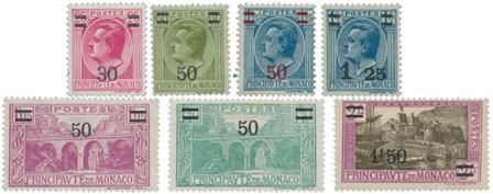 Monaco 1926-1931 - YT 104-110 - Postfrisk