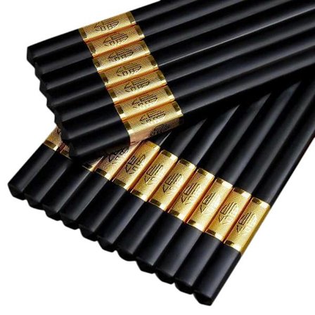 Chopsticks - Guld emblem 10-pack