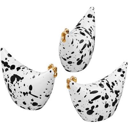 Stänk mini hönor Svart 3 pack Cult Design