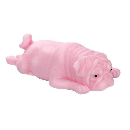 Squishyies Mochi Pug Valp Klämma Läkning Kul Kawaii Stressavlastare Leksaker Gåvor