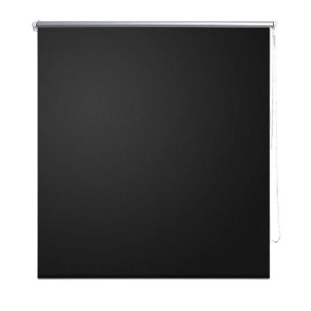 Vidaxl Rullgardin För Mörkläggning 140 X 230 Cm Svart Svart