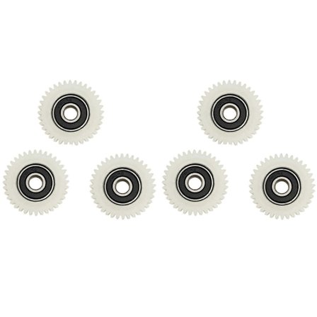 6 stk. 36 tænder 38 mm nylon elektronisk motor gear kugleleje gear til elcykel