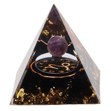 5cm Orgonitt Pyramide for Positiv Energi Healing Krystall Pyramide Meditasjon Orgonitt Pyramider Chakra Stjernetegn Energi Generator Steinbukk