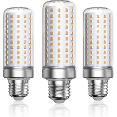 E27 LED-lampa Varmvitt Ljus 3000k, 1800lm, Motsvarande 200w Halogenlampa, Majslampa E27 LED Vardagsrum (ej dimbar, 3-pack)