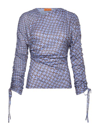 STINE GOYA | 2245 Dry Jersey, Wrap Front Gathere | XXS