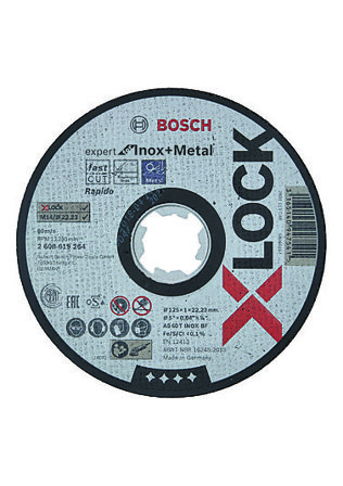 BOSCH KAPPESKIVE X-LOCK EFMI 125X22,2X1,0MM