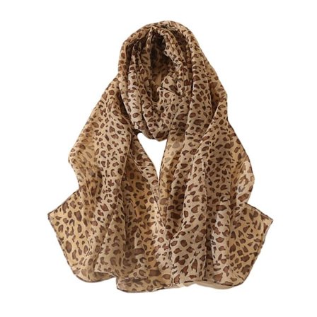Tryckt Voile Leopard Sjal Lång Bred Chiffong Scarves Hijab Muslim Kvinnor Mode R7I1