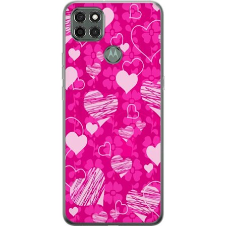 Kompatibelt Mobilskal till Motorola Motorola Moto G9 Power PopHjärtMönster