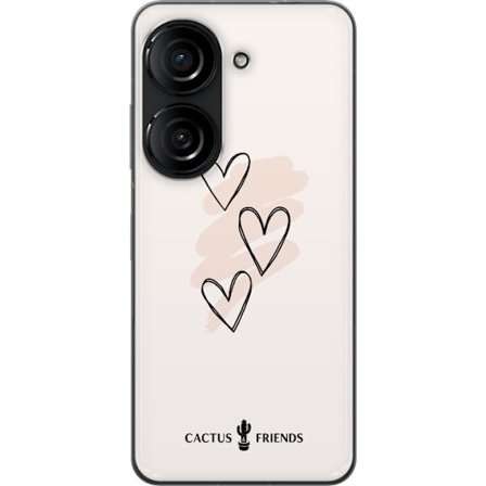 Kompatibelt Mobilskal till Asus Asus Zenfone 10 Cactus and Friends - Soft Romance Sketch