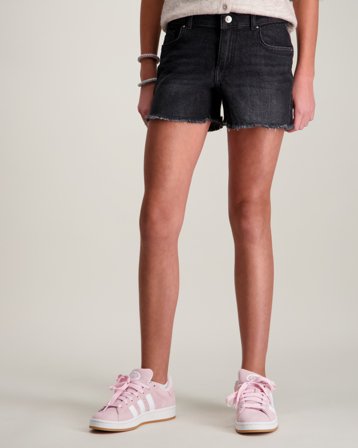 Kids ONLY KOGROBYN EX VINT DNM SHORTS AZG529 NOOS Noir Shorts Fille - Kids Brand Store