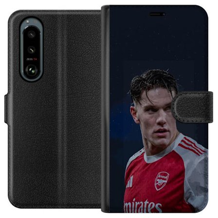 Yhteensopiva Lompakkokotelo Sony Xperia 5 III Pastellivärikkäät sateenkaaret, joissa on valkoiset tähdet ja pehmeä väriero taivaallisessa unelmahimmes