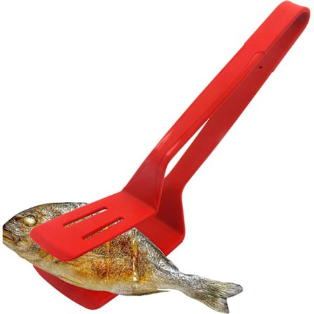 Silikon kjøkkentang, førsteklasses silikon grilltang, multifunksjonell grillspatel (28 cm)