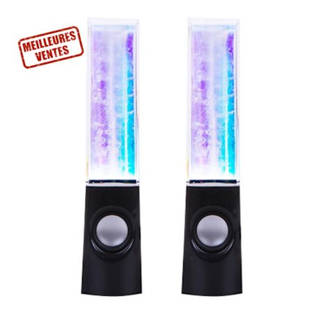 Kaiutin Tanssi - Tanssi Vesi - LED Valo - USB - Musta - Stereo