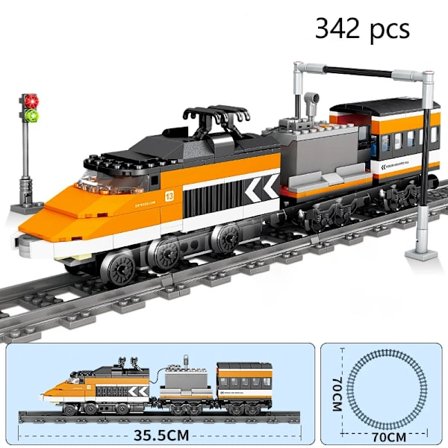 78 cm By Tog Byggekloss Leker - Batteridrevet, Flott for Gutters og Tenåringers Lek og Læring, Pedagogisk Feriegave