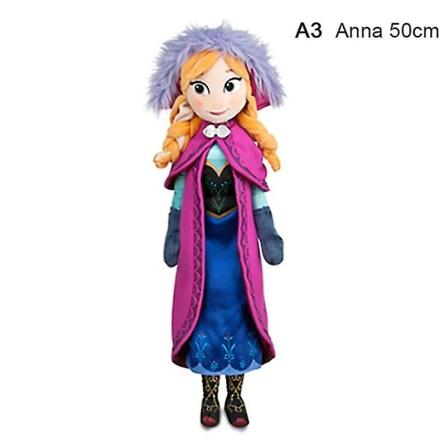 1 st 30/40/46/50 cm Frozen Elsa Olaf Dockor Snow Queen Princess Stuffed Plysch .4 Anna Anna 50cm