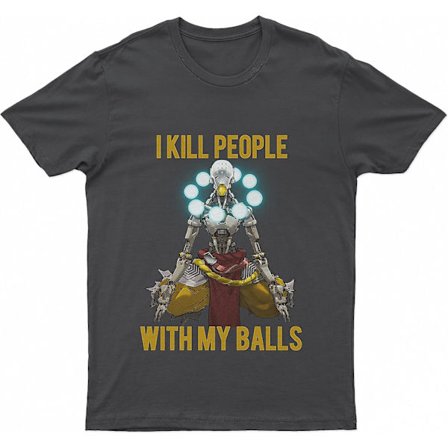 Officiell Zenyatta Overwatch I Kill People With My Balls T-shirt, från 22,99 dollar, liten-4x-stor