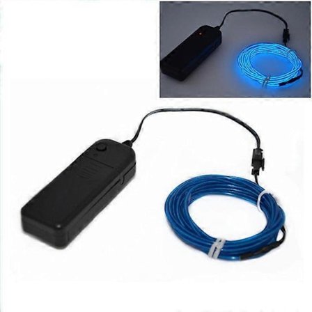 Glow EL Wire Neon Ambient Light DIY Kostymer Bil Dekorationsljus Fest Dans Flexibel Klippbar LED Strip 1m/3m/5m