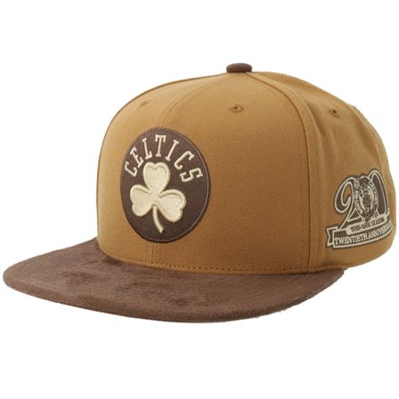 Mitchell & Ness - Beis snapback Gorra - Boston Celtics Coffee/Tan Strapback @ Hatstore