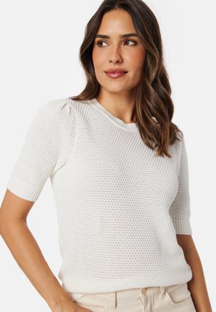 VILA-Vidalo O-Neck S/S knit top-XS