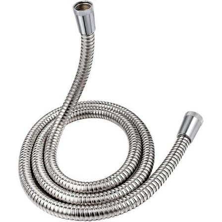 Duschslang Rostfritt Stål Stor Borrslang Ersättning med Brickor Anti-Kink Kromad för Badrumsarmaturer
