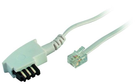 OEM Kabel TK TAE-Verbindungskabel 3 m, TAE-F/RJ11, weiss