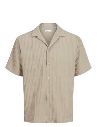 Jjmassimo Resort Shirt Ss Ln Beige Jack & J S