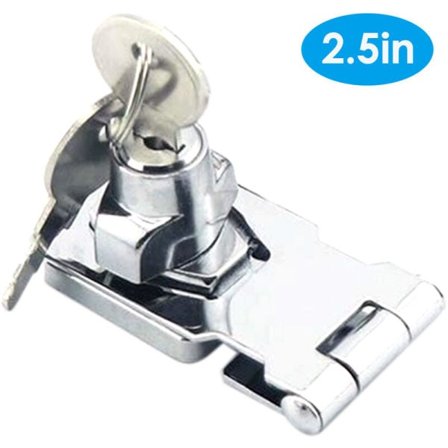 2,5 tommer Enkeltåbning Sølv Lås Spænde Skab Dørlås