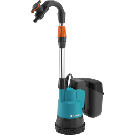 Gardena 2000/2 Pumpe med 2,5Ah batteri og lader, Vann