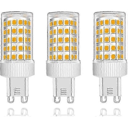 3-pakning G9 LED-pærer 10w Halogenpære 150w, 86 lysdioder, 1000lm, 360 graders strålevinkel, Super Bright, Ac220-240v