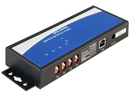Delock Adapter USB 2.0 to 4 x serial RS-422/485 - seriell adapter - USB 2.0 - RS-422/485 x 4