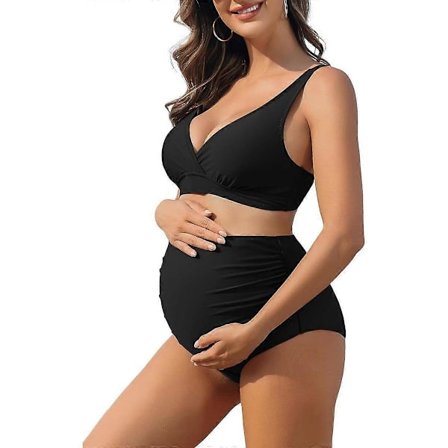 Charmleaks Gravid Bikini Set med Hög Midja