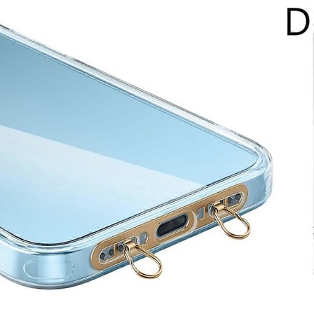 Usynlig Telefon Lanyard Klips Hul Design Ultratynd 0,4 mm Ingen Blokerende Opladningsport Stærk Indlejret Forbindelse Til Enhver Telefon Cover(h})