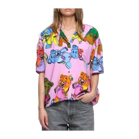 White Shirt for woman 58 , Roze , Dames , Maat: S