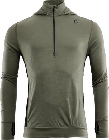 Aclima LightWool Hoodie Man Men base layer tops Green S