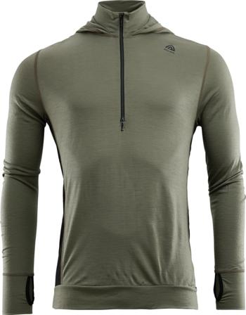 Aclima LightWool Hoodie Man Men base layer tops Green XL