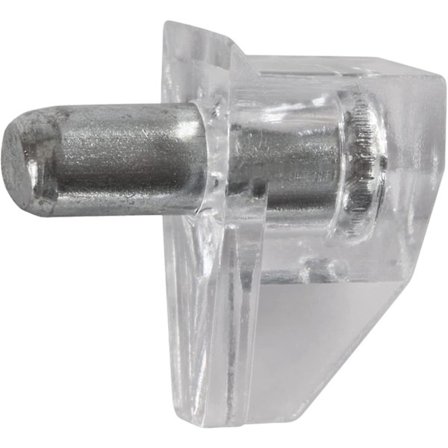 Hylleknekt 5 mm 50 Enheter Med Stålstang Med Plastbelegg Hylleknekter - Hylleknekter - Knekter - Glasshylleknekter