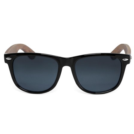 Gafas de sol ahumadas de madera de ébano para hombres - Gafas de sol de madera