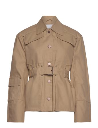 Canvas Over D Jacket Outerwear Jackets Utility Jackets Brun REMAIN Birger Christensen*Betinget Tilbud