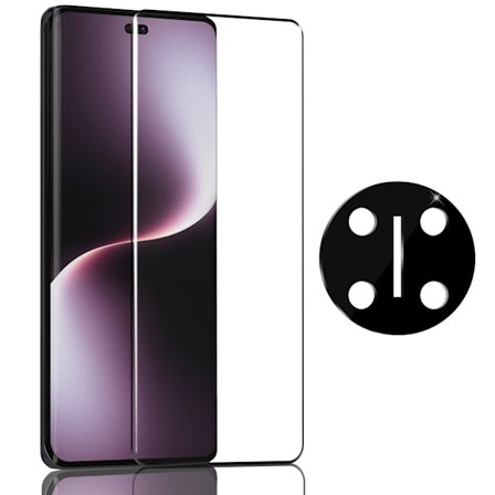 1-Pack Honor Magic 7 Lite Näytönsuoja & 1-Pack linssinsuoja - Karkaistu Lasi 9H - Super laatu 3D