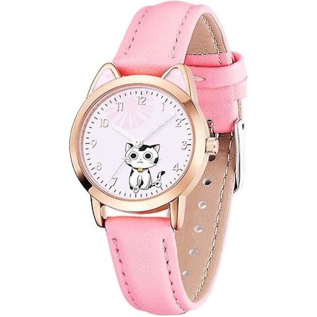 Kat Øre Form Lysende Ur Til Lille Pige Pink(pink