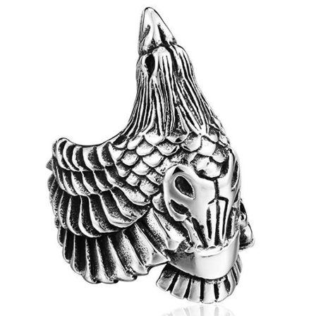 Ring - Norse Mythology - Raven - Stainless steel - High quality