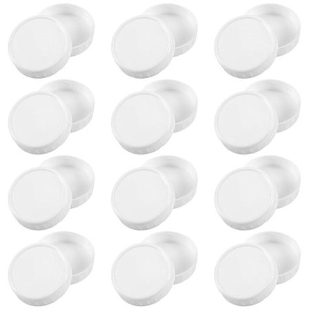 Almindelige låg til syltetøjsglas, plastiklåg til opbevaring til sylteglas og mere, standard, dia 70 mm