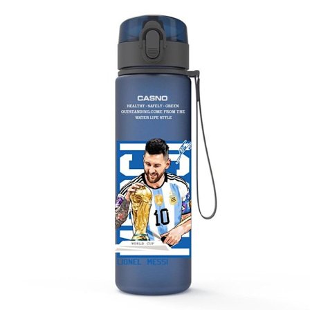 Fodbold-tema krus, simpel og bærbar vandflaske til mænd, sommer VM fan merchandise, Messi VM.