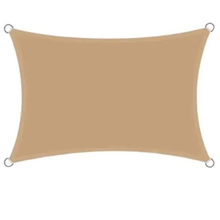 Rektangulær solsejl markise 4x5m vandtæt UV-beskyttelse vindtæt til terrasse have