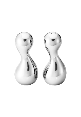 Georg Jensen COBRA Salt- och pepparset Köksredskap Unisex Silver 10,3 cm
