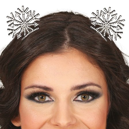 Hårbøyle Snøfnugg med Strass