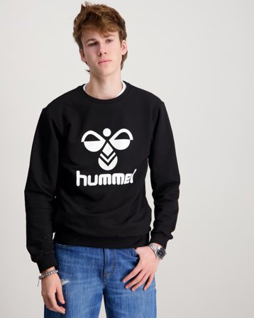 Hummel hmlDOS SWEATSHIRT Svart Tröjor Kille - Kids Brand Store